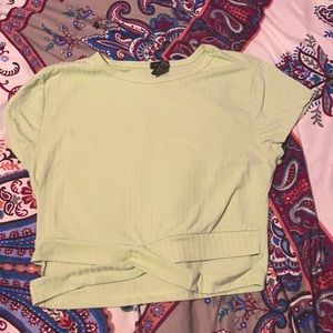 Rue 21 lime green large crop top